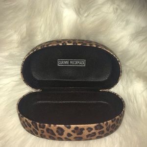 Leopard print sunglasses case. Gently used.